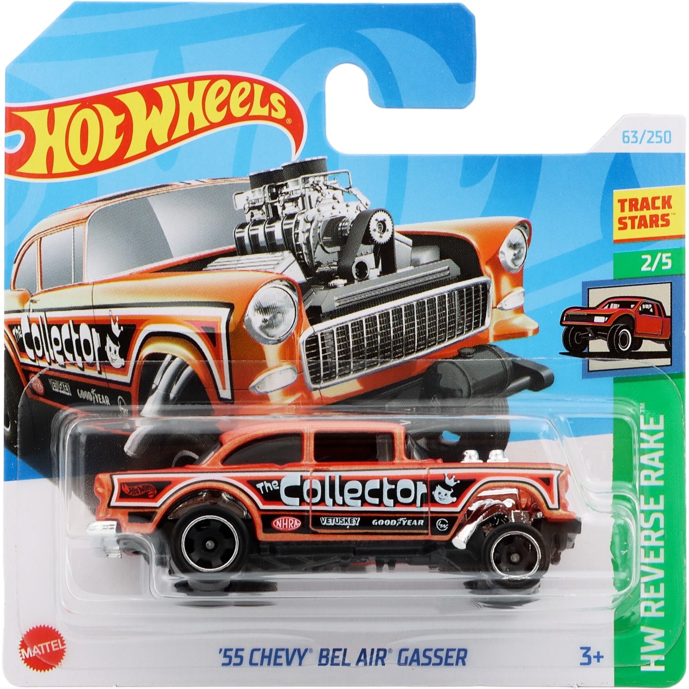 55 Chevy Bel Air Gasser – Orange – Hot Wheels