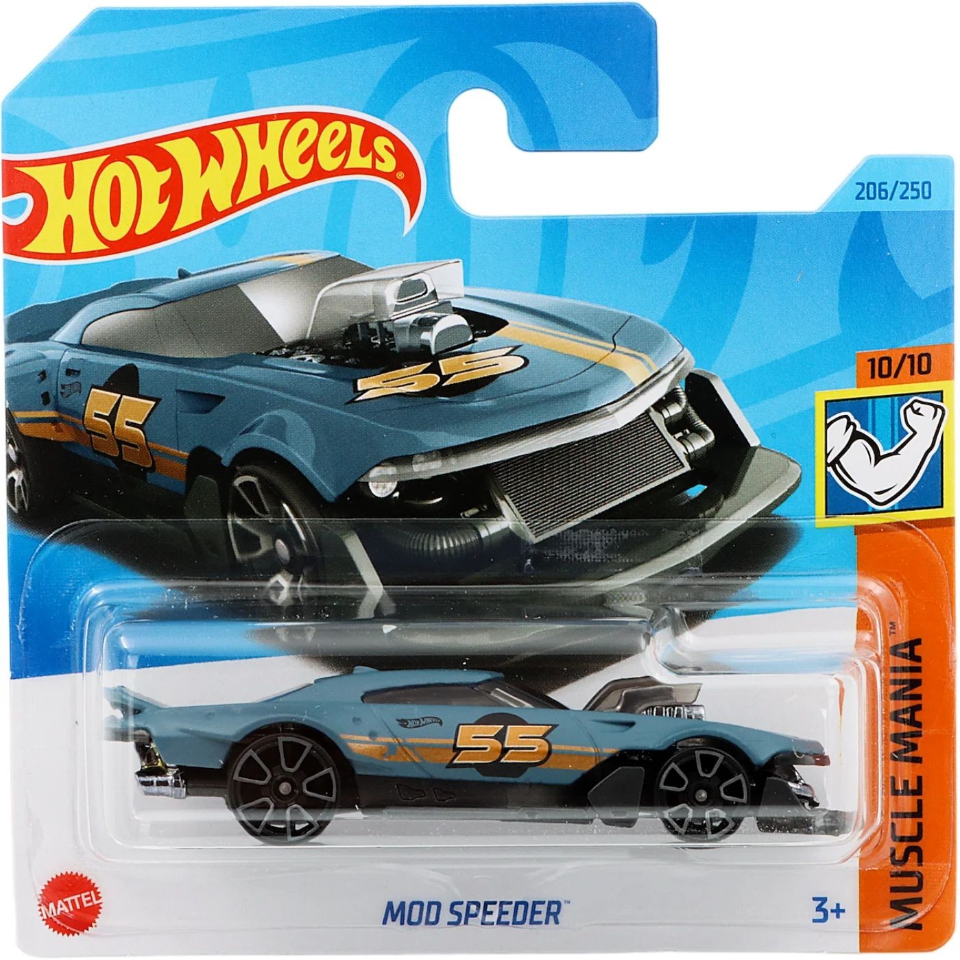 Läs mer om Mod Speeder - Muscle Mania - Blå - Hot Wheels