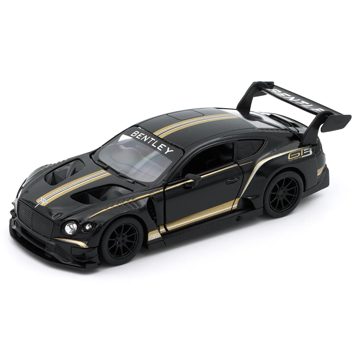 Bentley Continental GT3 – Kinsmart – 1:38 – Svart