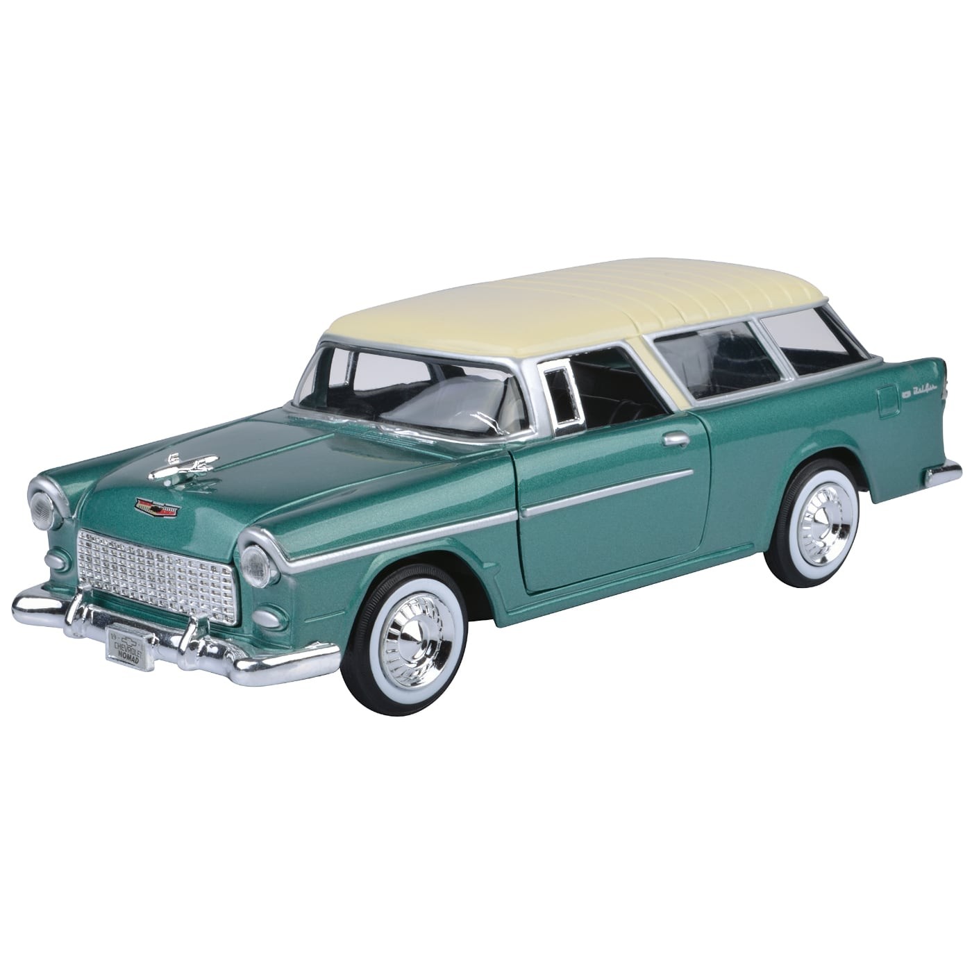 1955 Chevy Bel Air Nomad – Grön och Beige – Motormax – 1:24