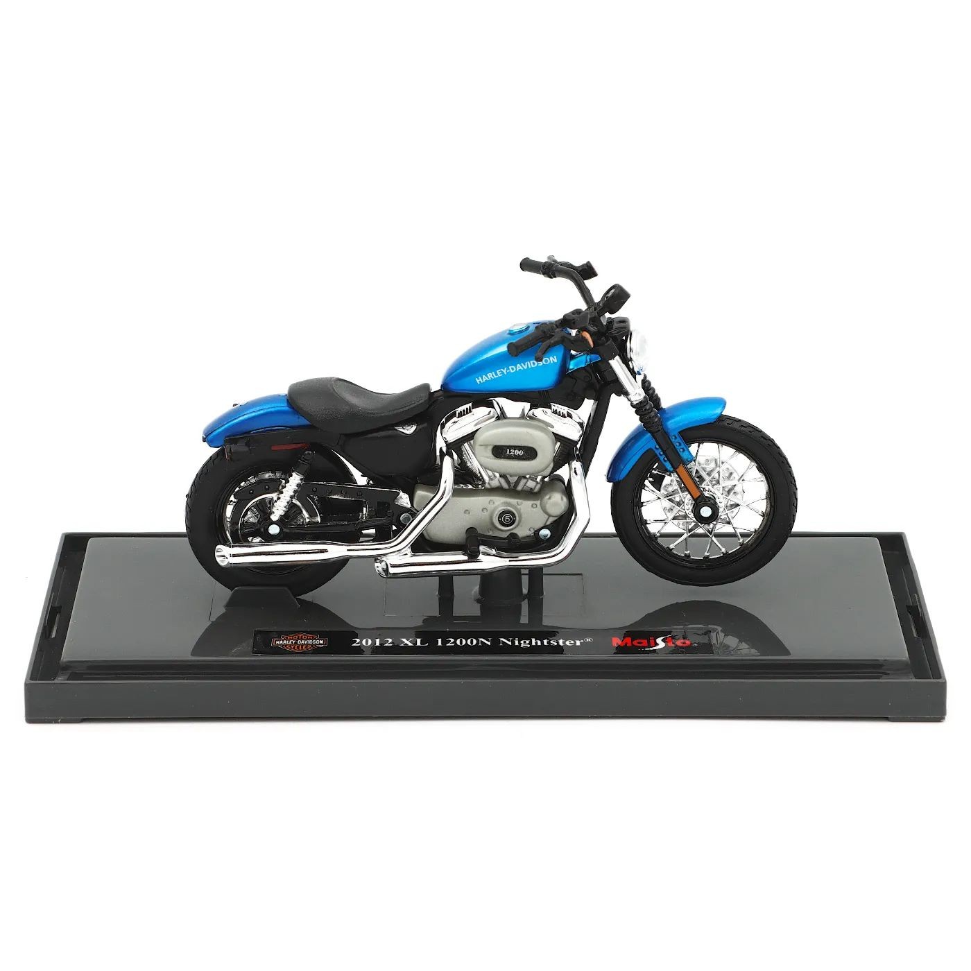 2012 XL 1200N Nightster – Harley – Blå – Maisto – 1:18