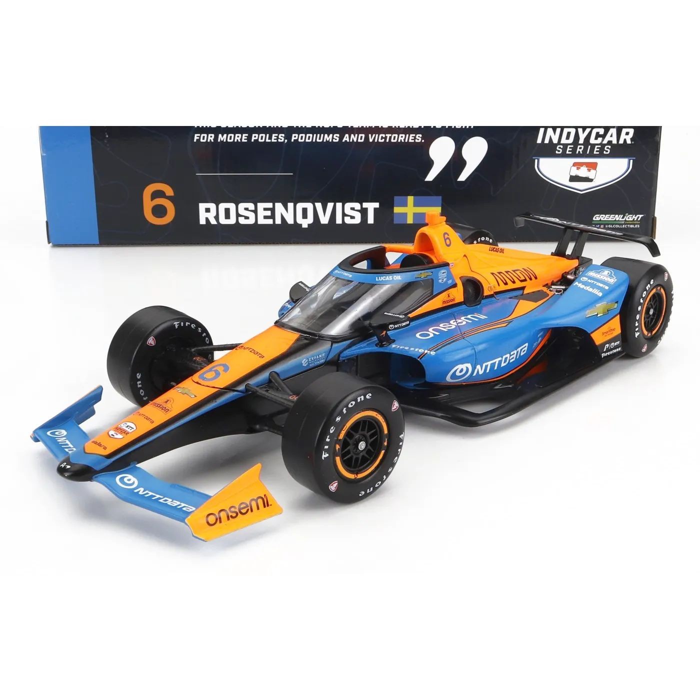 Läs mer om Indycar - 2023 - Felix Rosenqvist #6 - GreenLight - 1:18