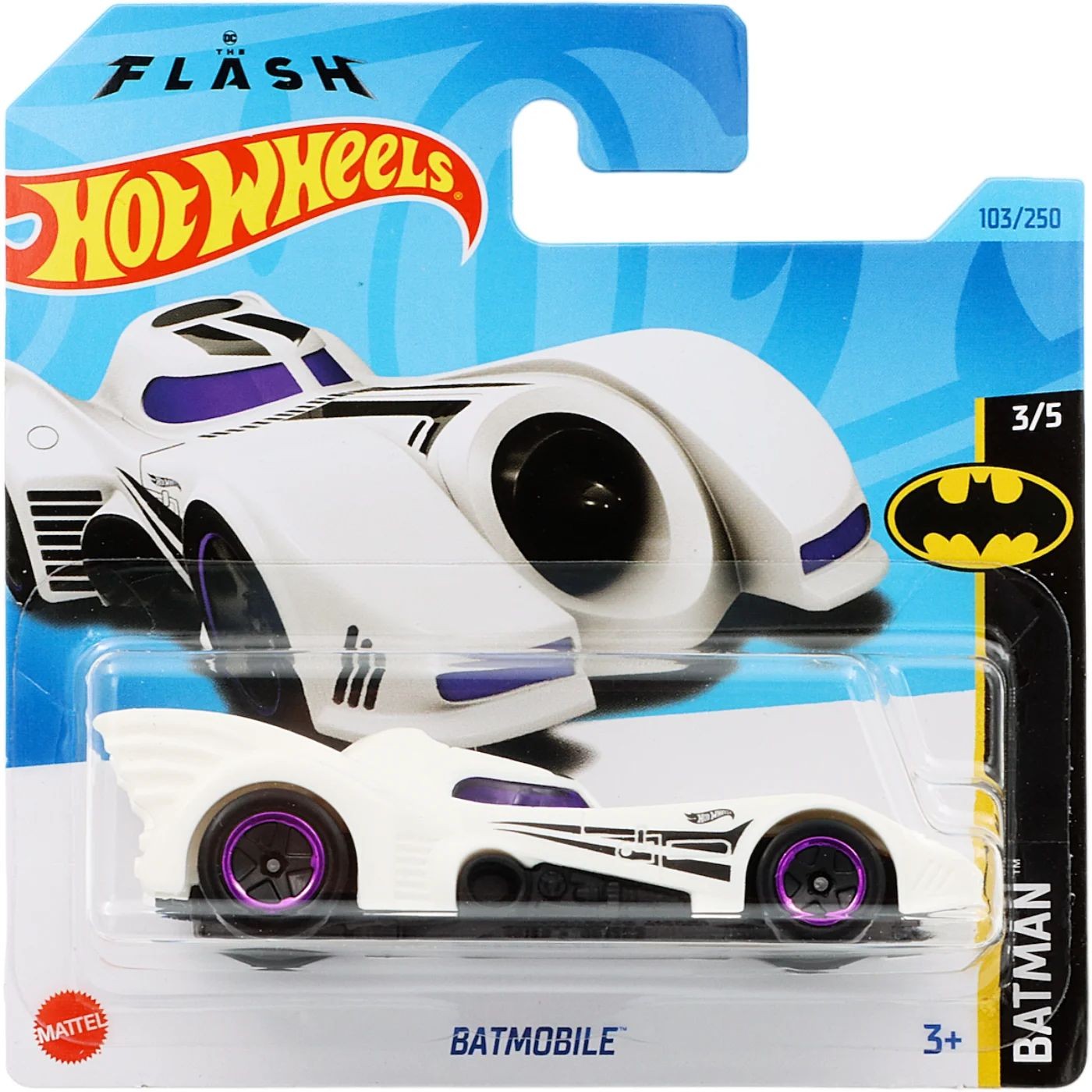 Batmobile – Batman – Vit – Hot Wheels