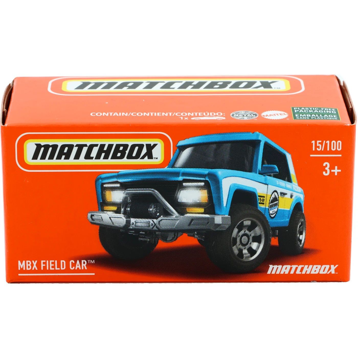 Läs mer om MBX Field Car - Blå - Power Grab - Matchbox