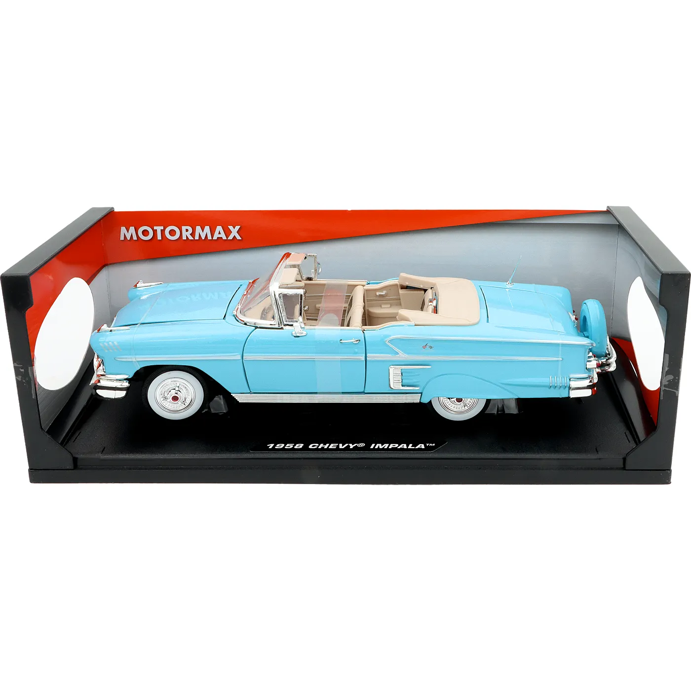 1958 Chevy Impala - Blå - Timeless Legends - Motormax - 1:18