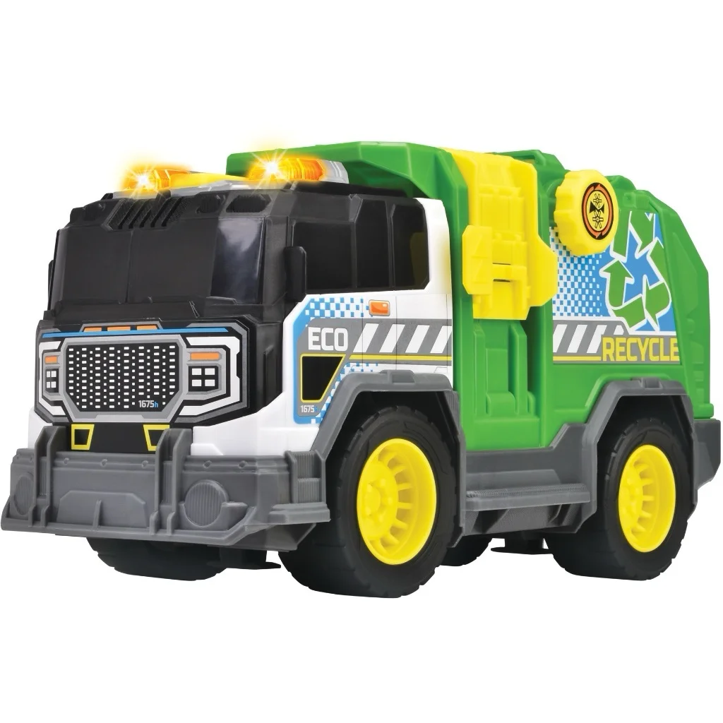 Recycle Truck – Grön Sopbil – Ljud &amp Ljus – Dickie Toys