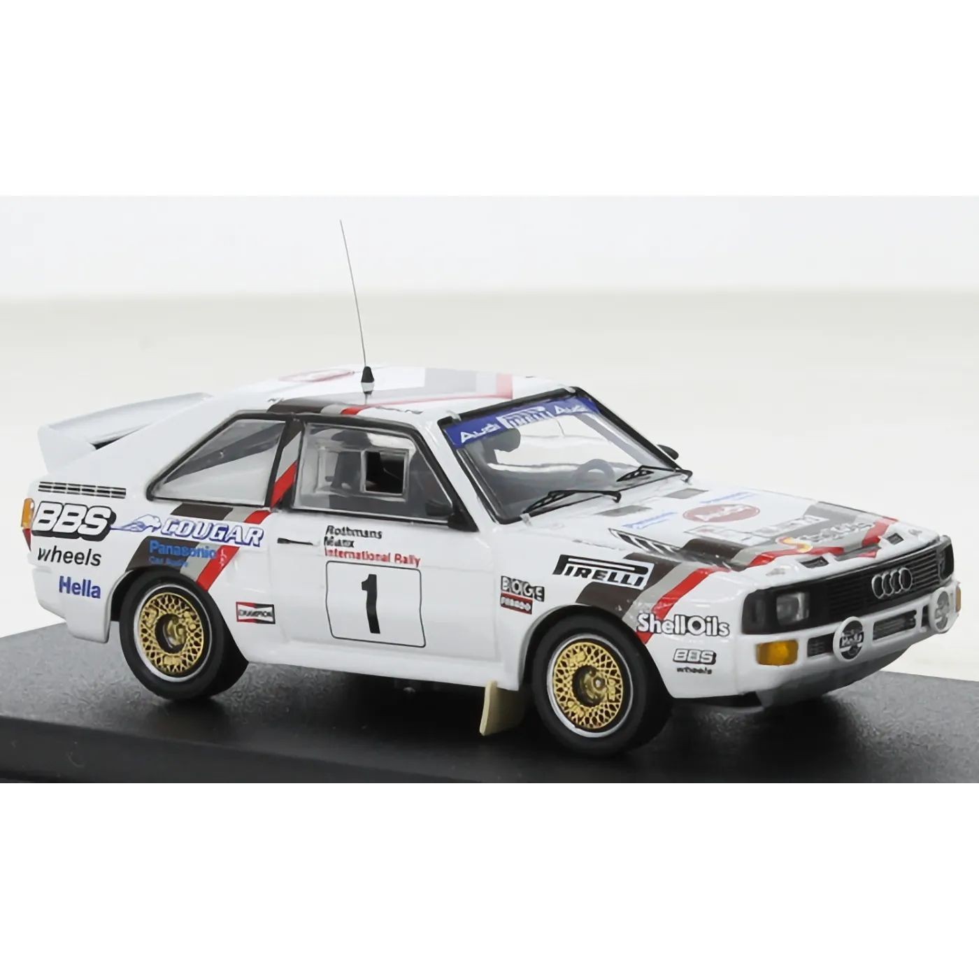 Audi Quattro Sport Rallye Portugal 1985 - Trofeu 1/43 - Monté ABS - Neuf