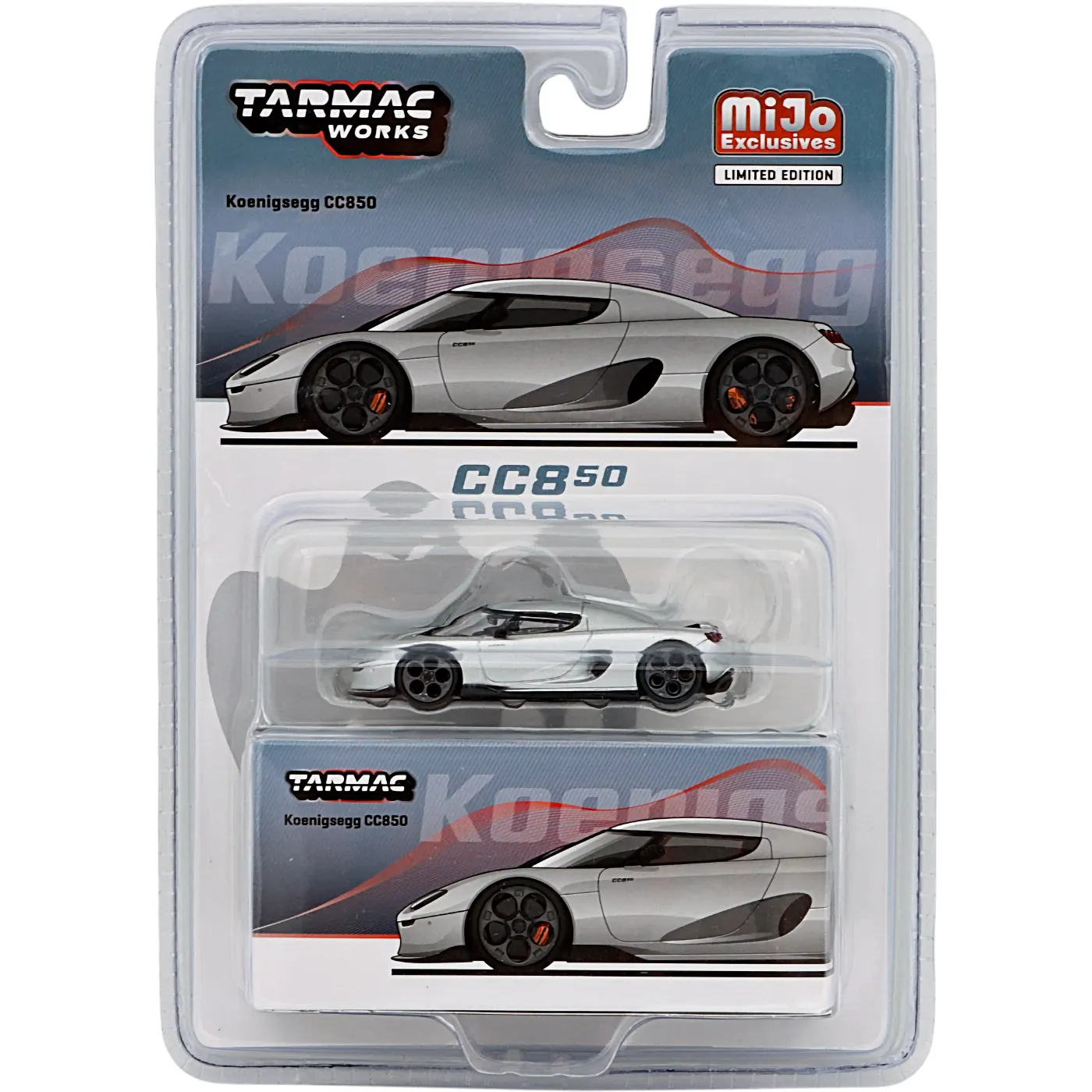 Koenigsegg CC850 - Silver - GLOBAL64 - Tarmac Works - 1:64