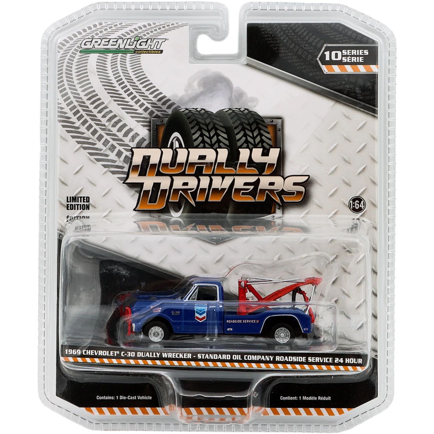 1969 Chevrolet C-30 Dually Wrecker – Blå – GreenLight – 1:64