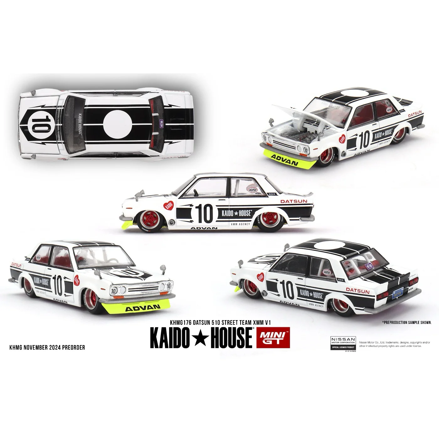 Datsun 510 Street Team XMM V1 - 176 - Kaido House - 1:64