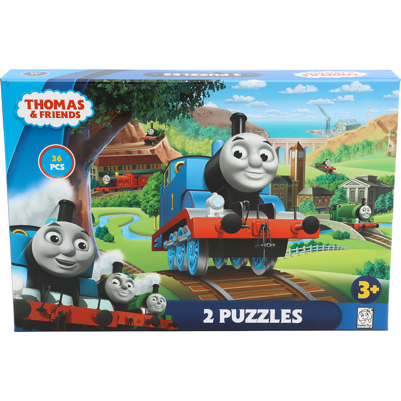 Pussel Tåget Thomas (2-pack) - 12 och 24 bitar - Barbo Toys
