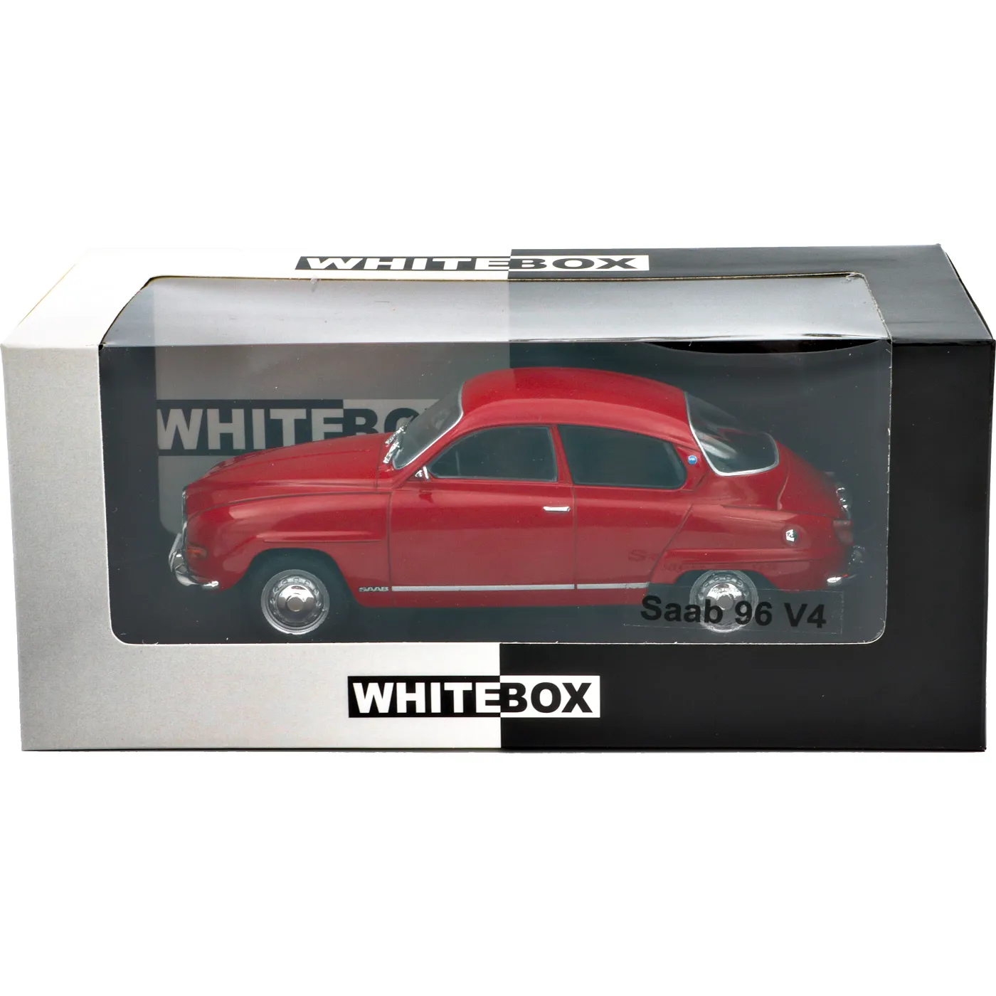 Läs mer om Saab 96 V4 - 1970 - Röd - WhiteBox - 1:24