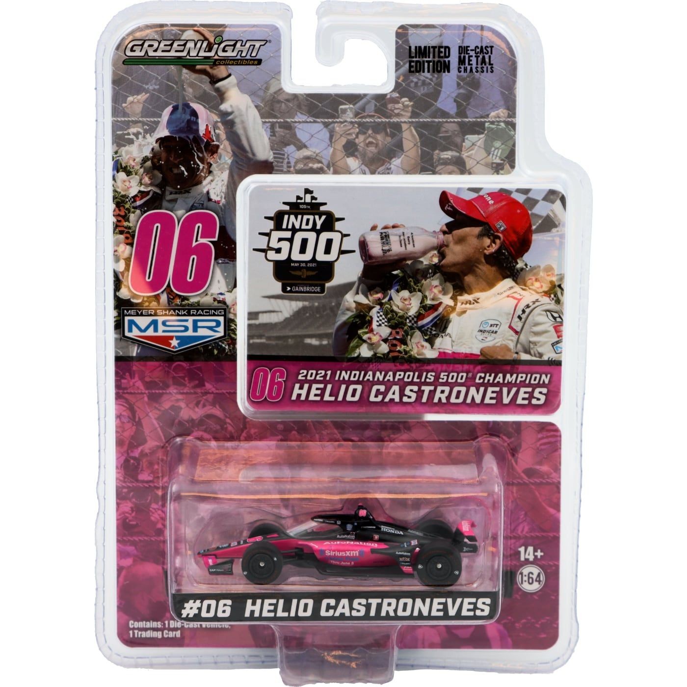 Läs mer om Indy 500 - 2021 Helio Castroneves - Honda - GreenLight 1:64