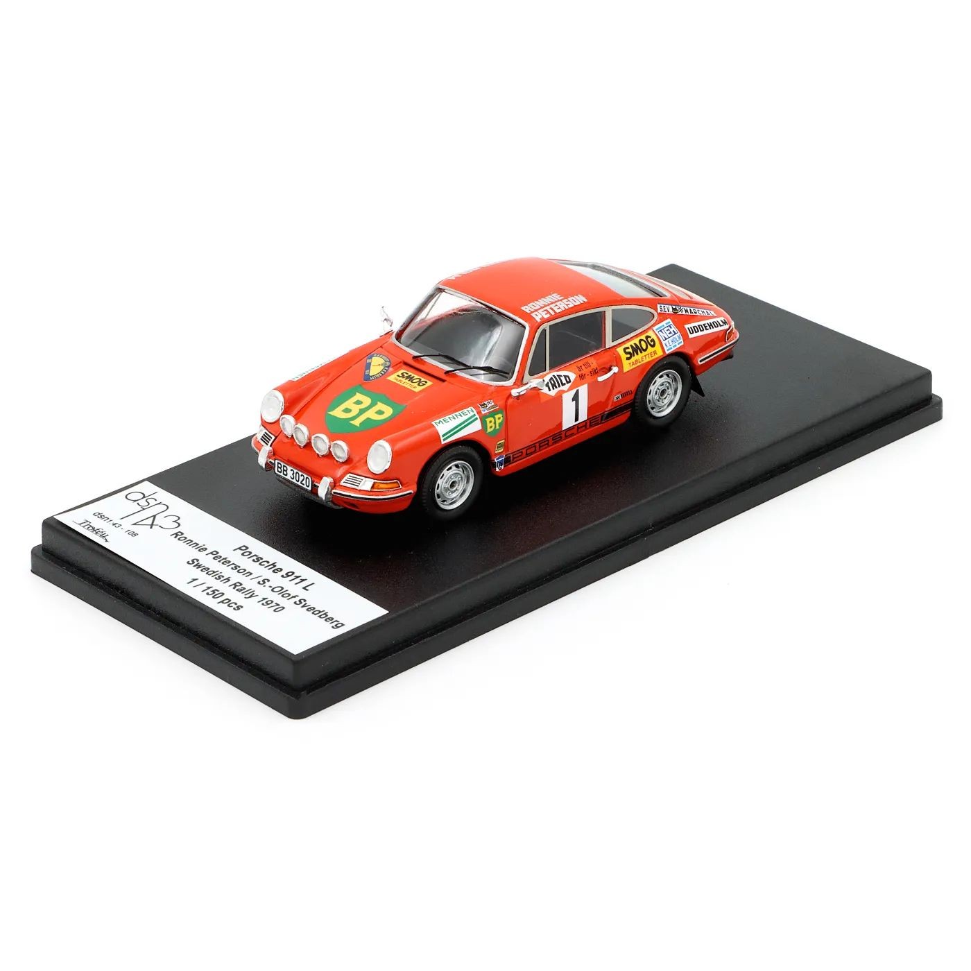 Läs mer om Porsche 911 L - Peterson / Svedberg - 1970 - Trofeu - 1:43