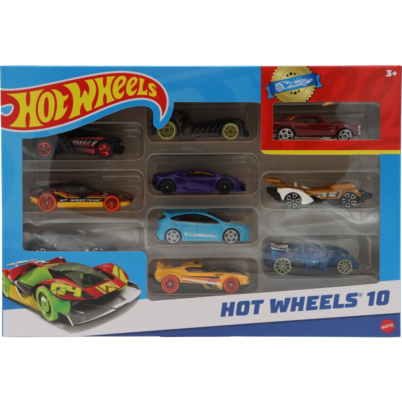 Hot Wheels 10 – Multipack med 10 leksaksbilar – Chevrolet Camaro