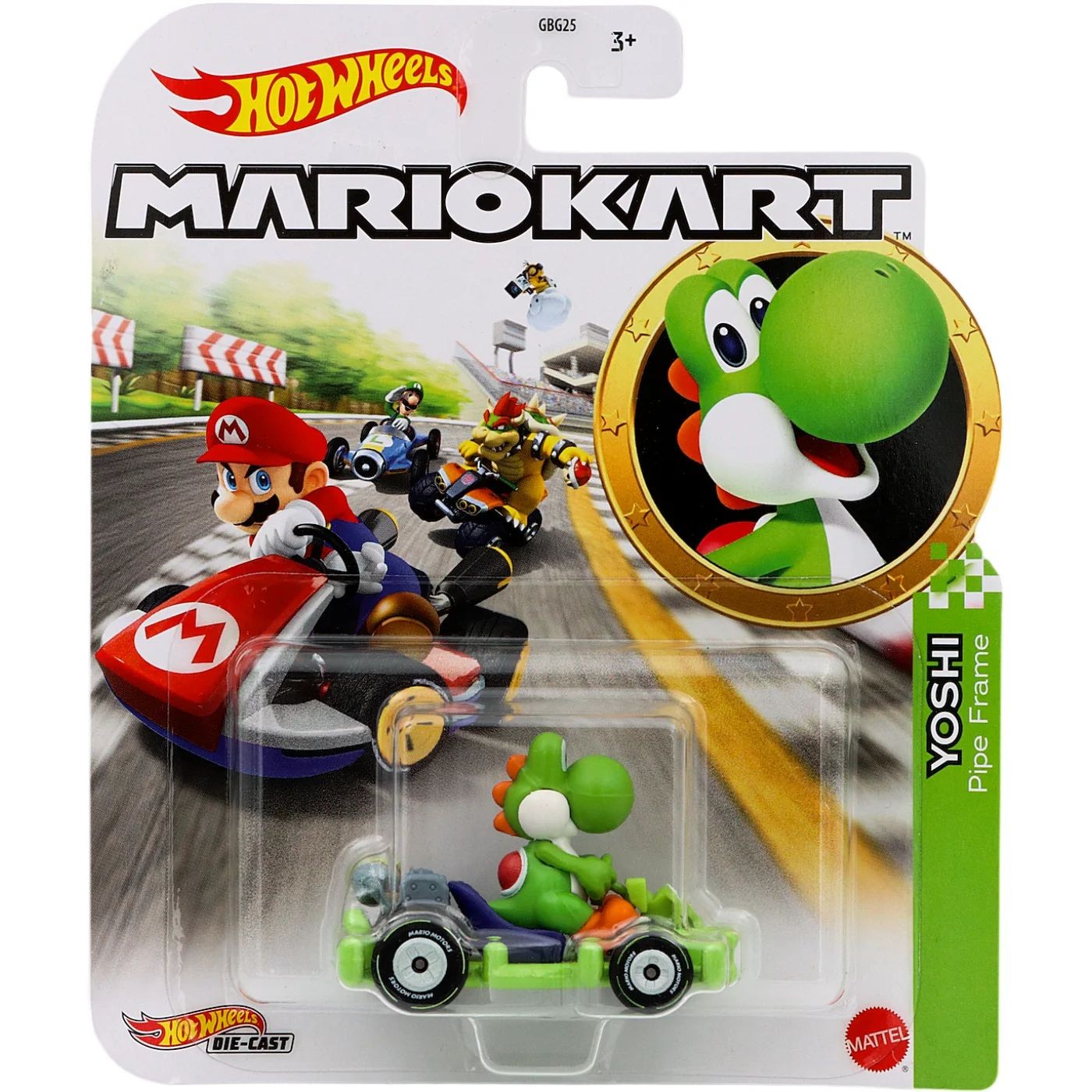 Läs mer om Yoshi - Pipe Frame - Mario Kart - Hot Wheels