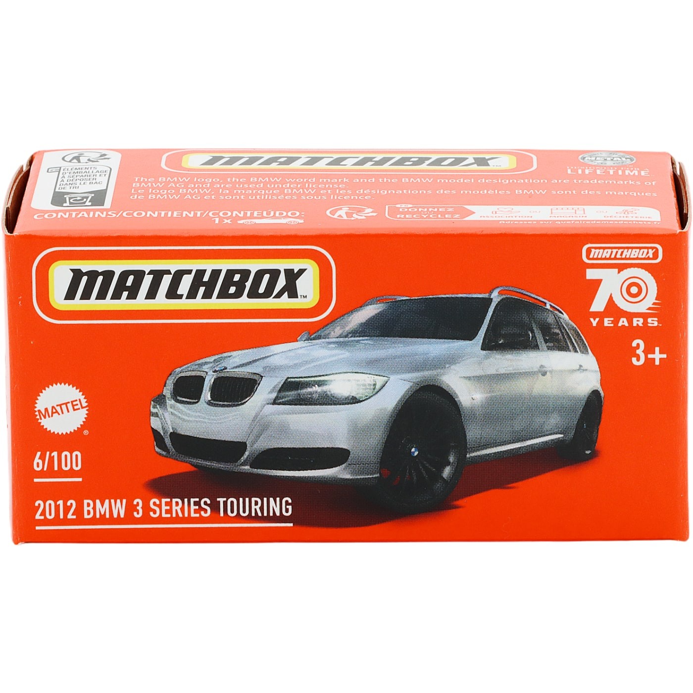 2012 BMW 3 Series Touring – Vit – Power Grab – Matchbox