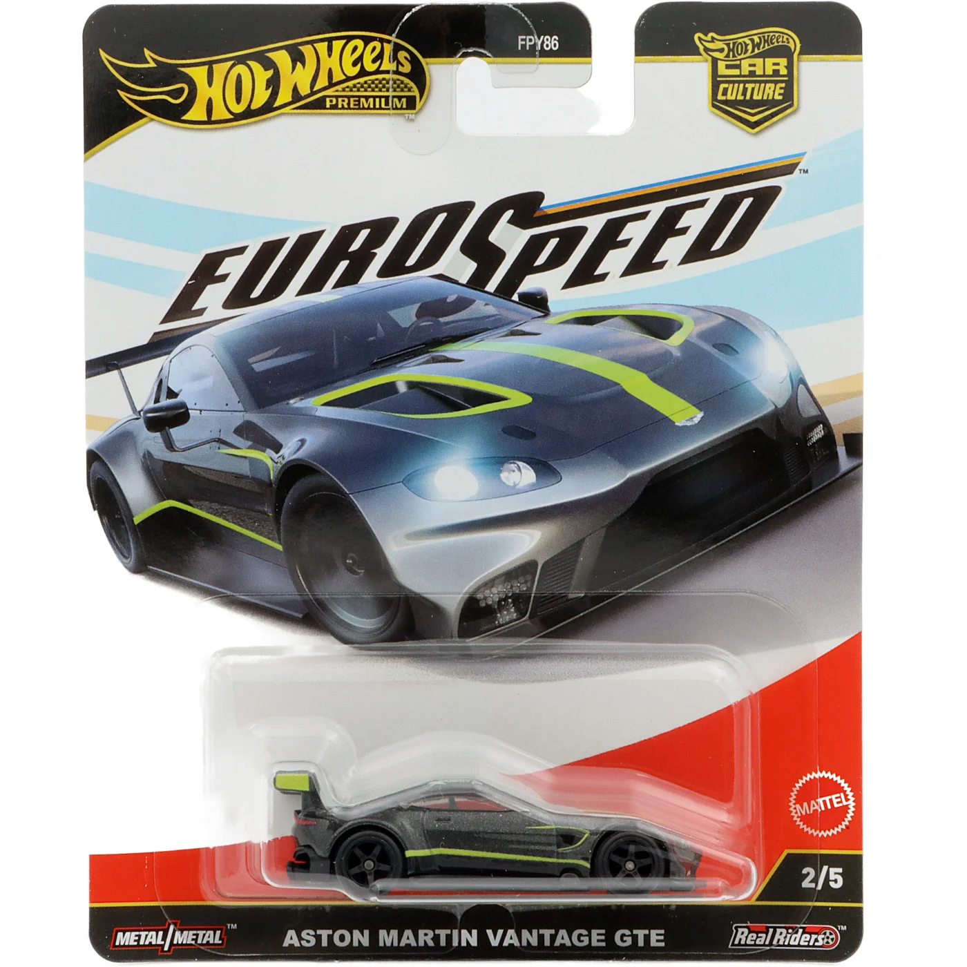 Aston Martin Vantage GTE - Grå - Eurospeed - Hot Wheels