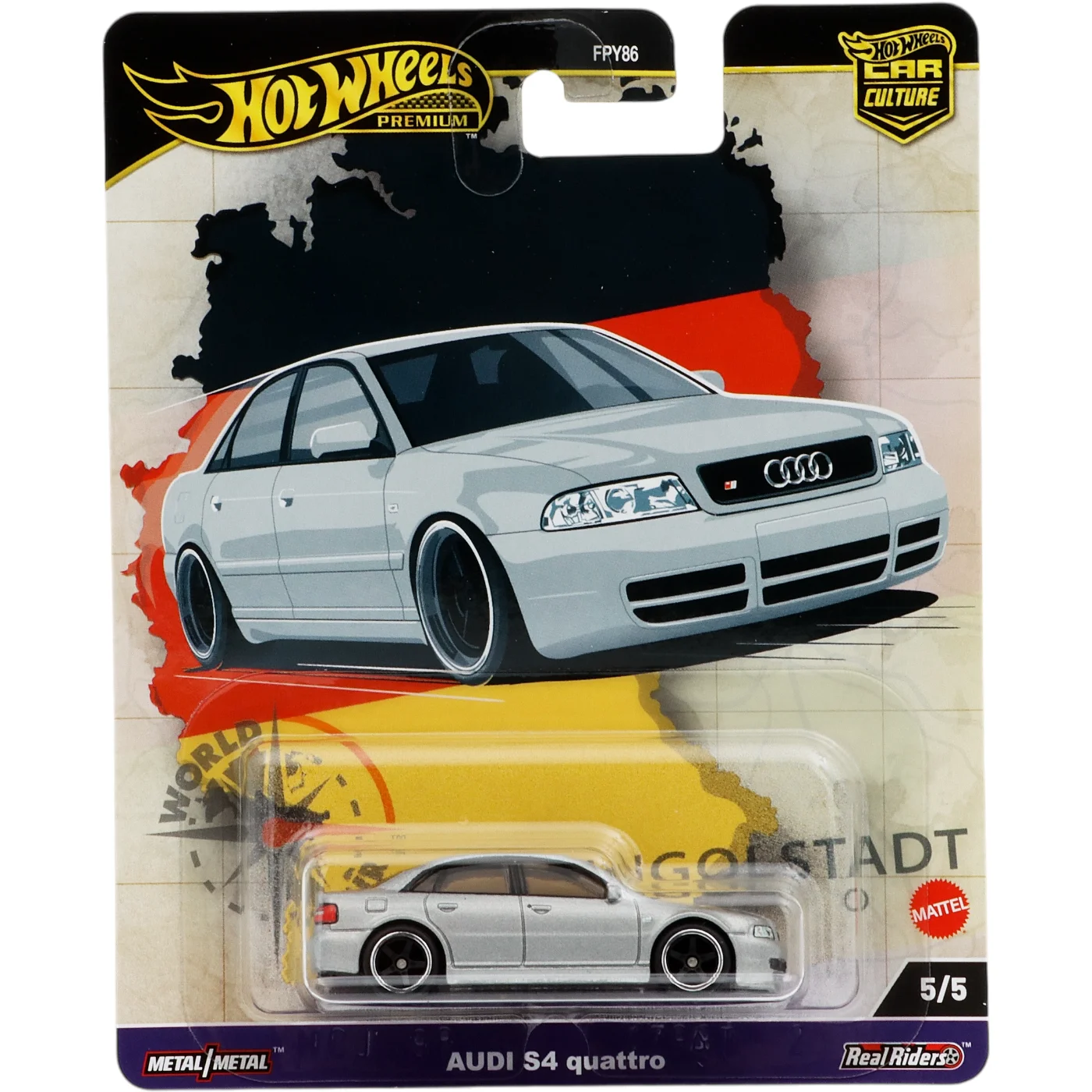 Audi S4 Quattro – Silver – World Tour – Hot Wheels