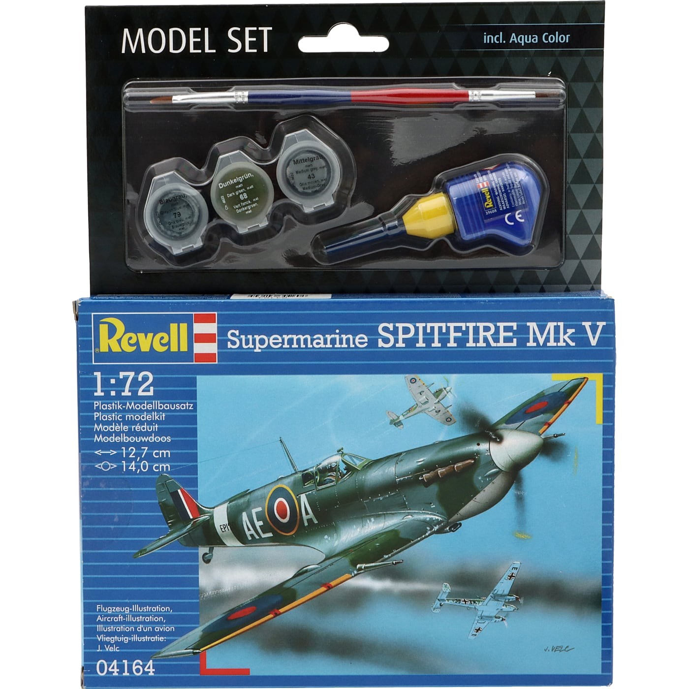 Läs mer om Supermarine Spitfire Mk V - Model Set 64164 - Revell - 1:72