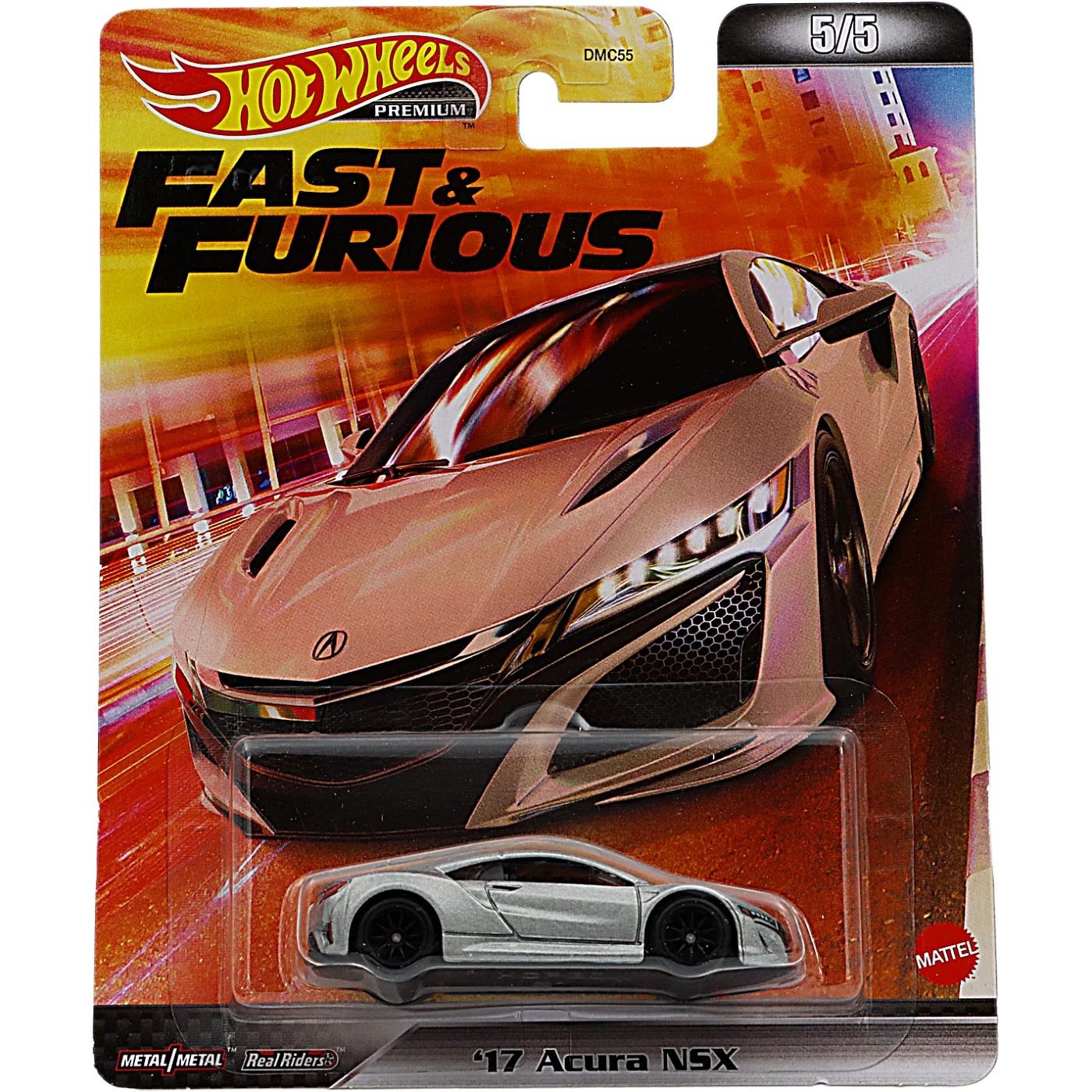 17 Acura NSX – Fast &amp Furious – 2022 – 5/5 – Hot Wheels