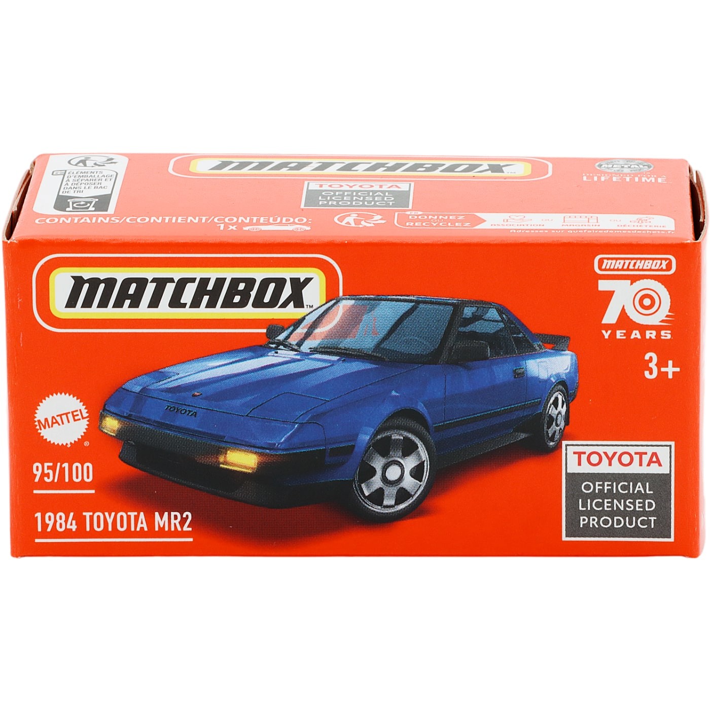 Läs mer om 1984 Toyota MR2 - Blå - Power Grab - Matchbox