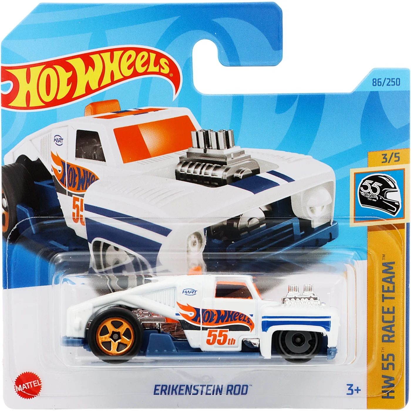 Erikenstein Rod – HW 55 Race Team – Vit – Hot Wheels