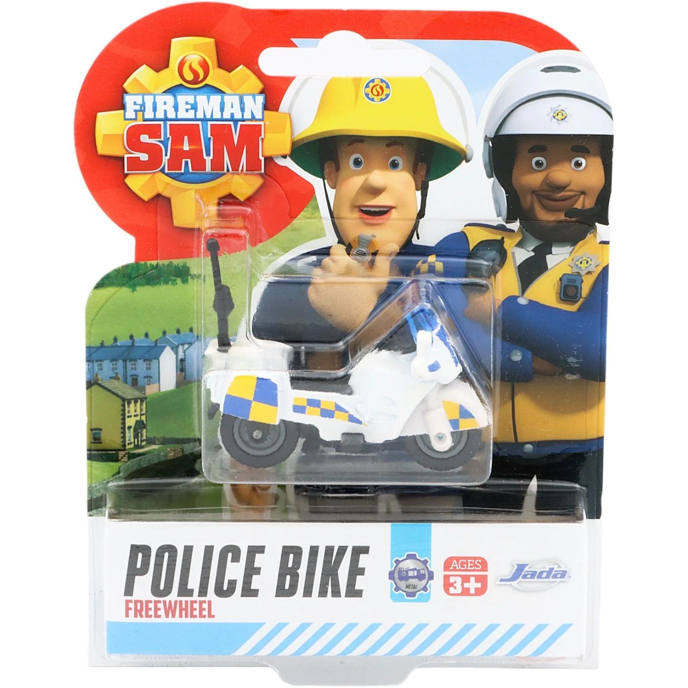 Läs mer om Polismotorcykel - Brandman Sam - Jada Toys