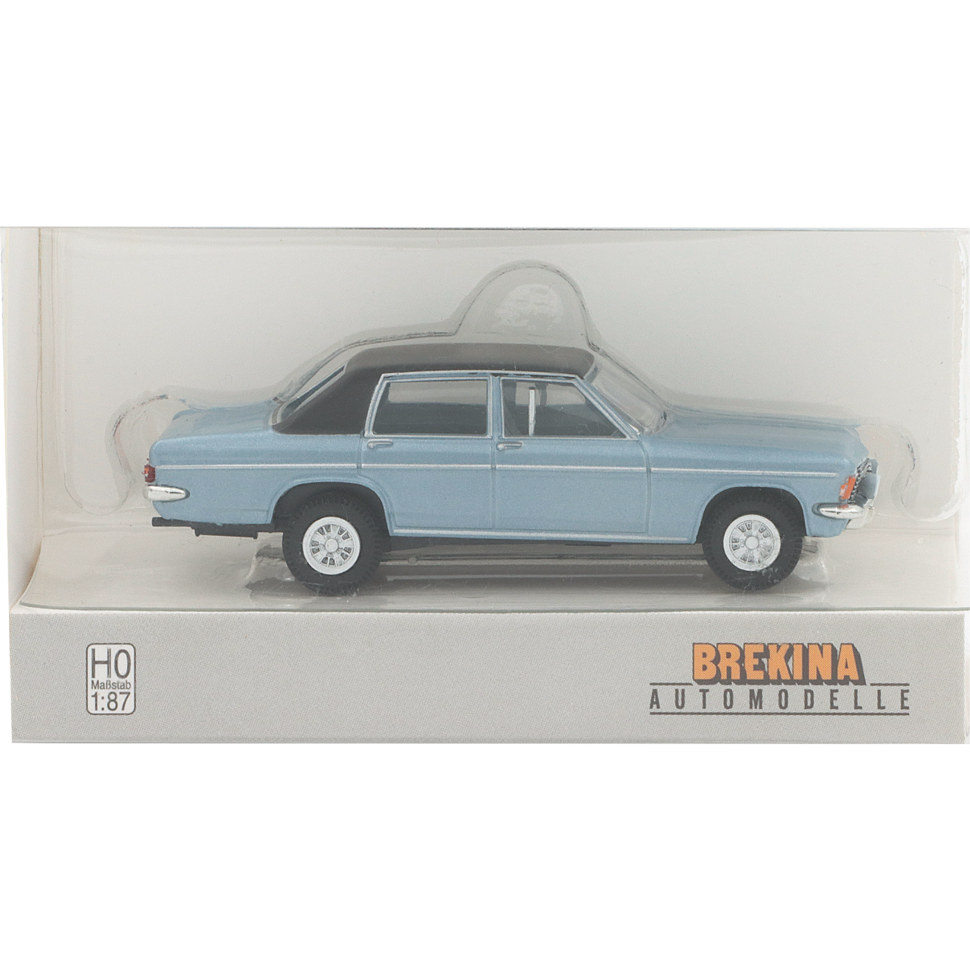 Opel Diplomat B - Ljusblå Metallic / Svart - Brekina - 1:87
