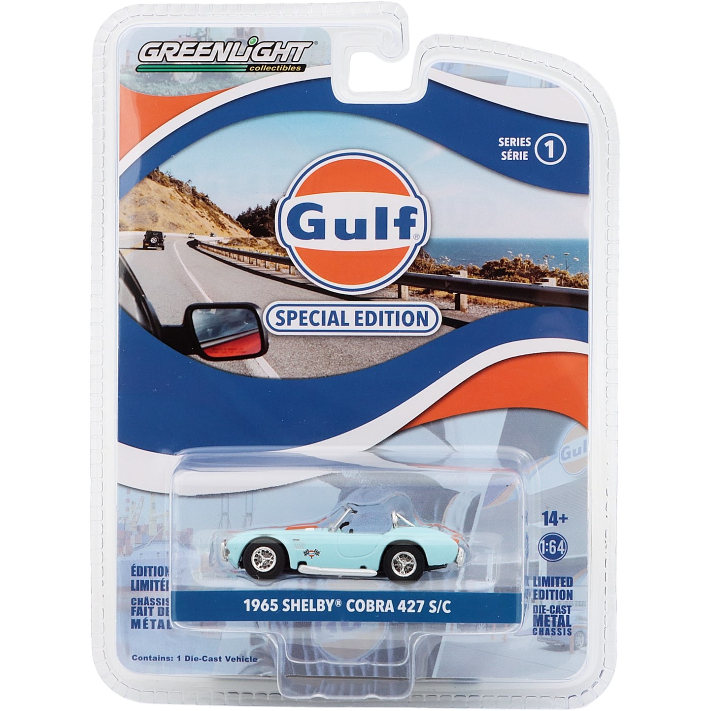 1965 Shelby Cobra 427 S/C – Gulf – GreenLight – 1:64