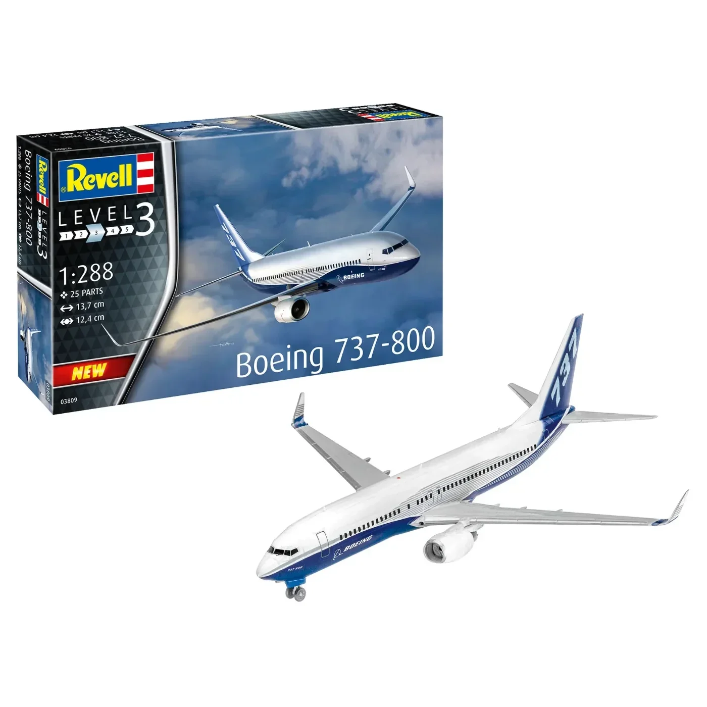 Boeing 737-800 - Plastbyggmodell - 03809 - Revell - 1:288