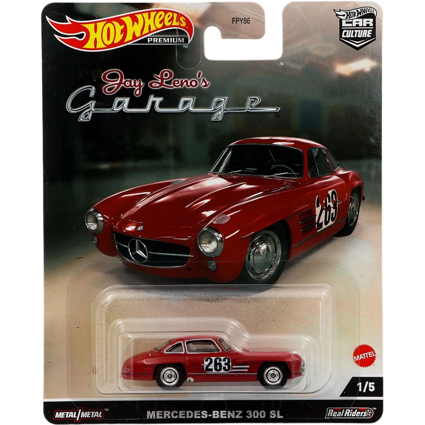 Läs mer om Mercedes-Benz 300 SL - Jay Lenos Garage - Röd - Hot Wheels