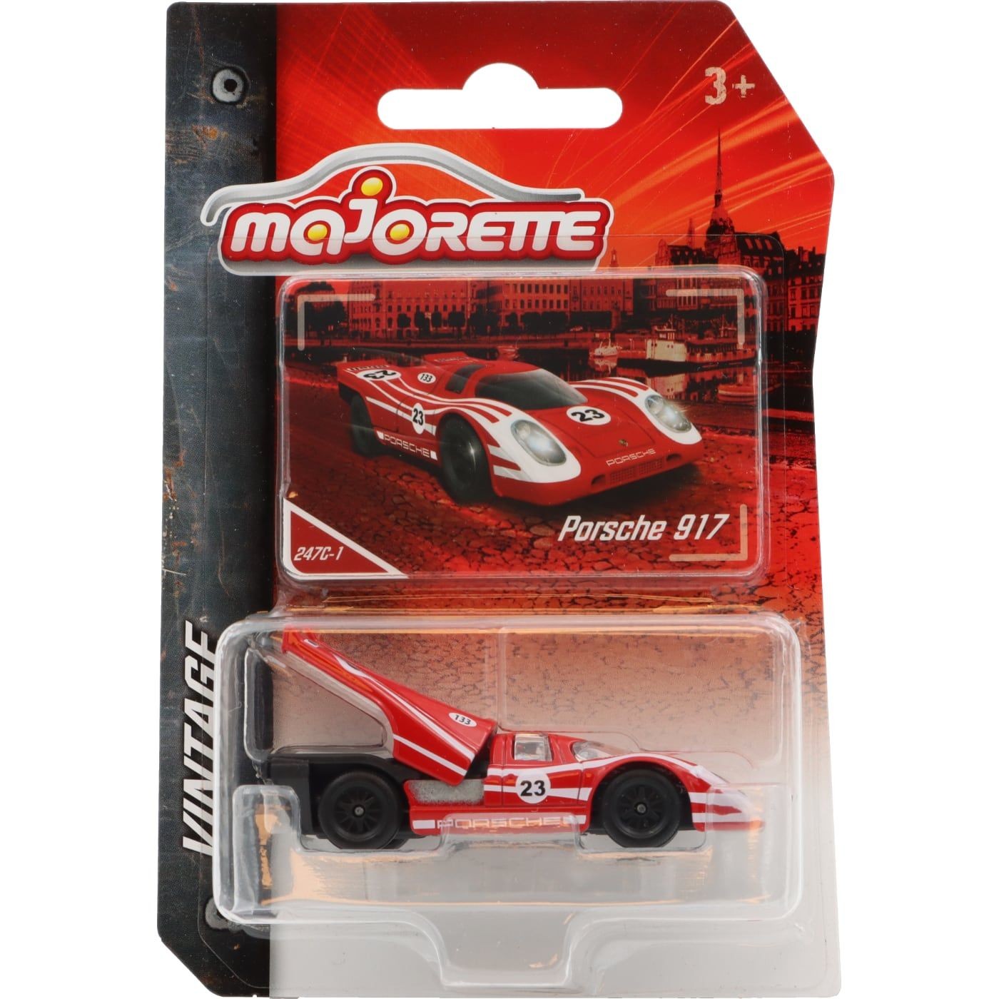 Porsche 917 – Röd -Â Vintage – Majorette