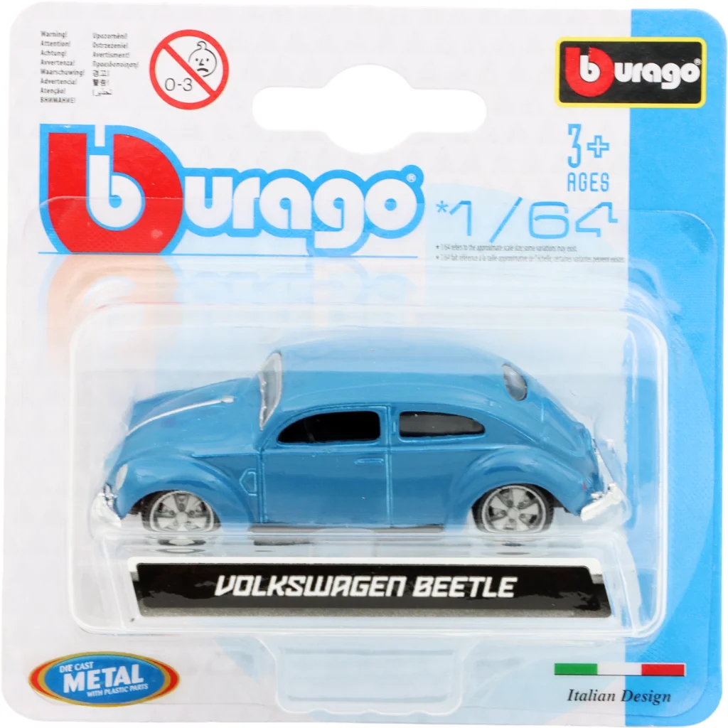 Volkswagen Beetle – 1965 – Blå – Bburago – 8 cm