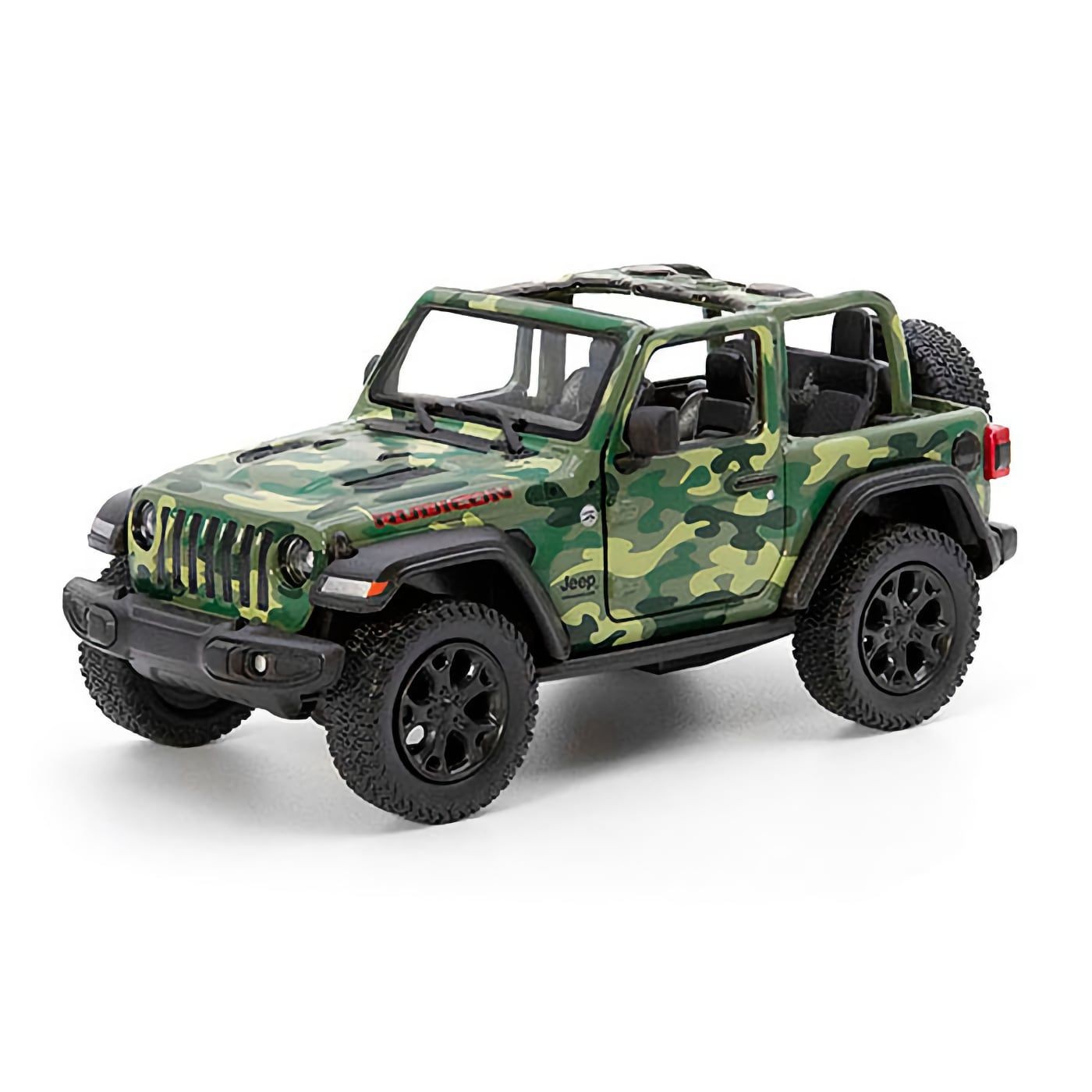 2018 Jeep Wrangler Camo – Kinsmart – 1:34 – Blå