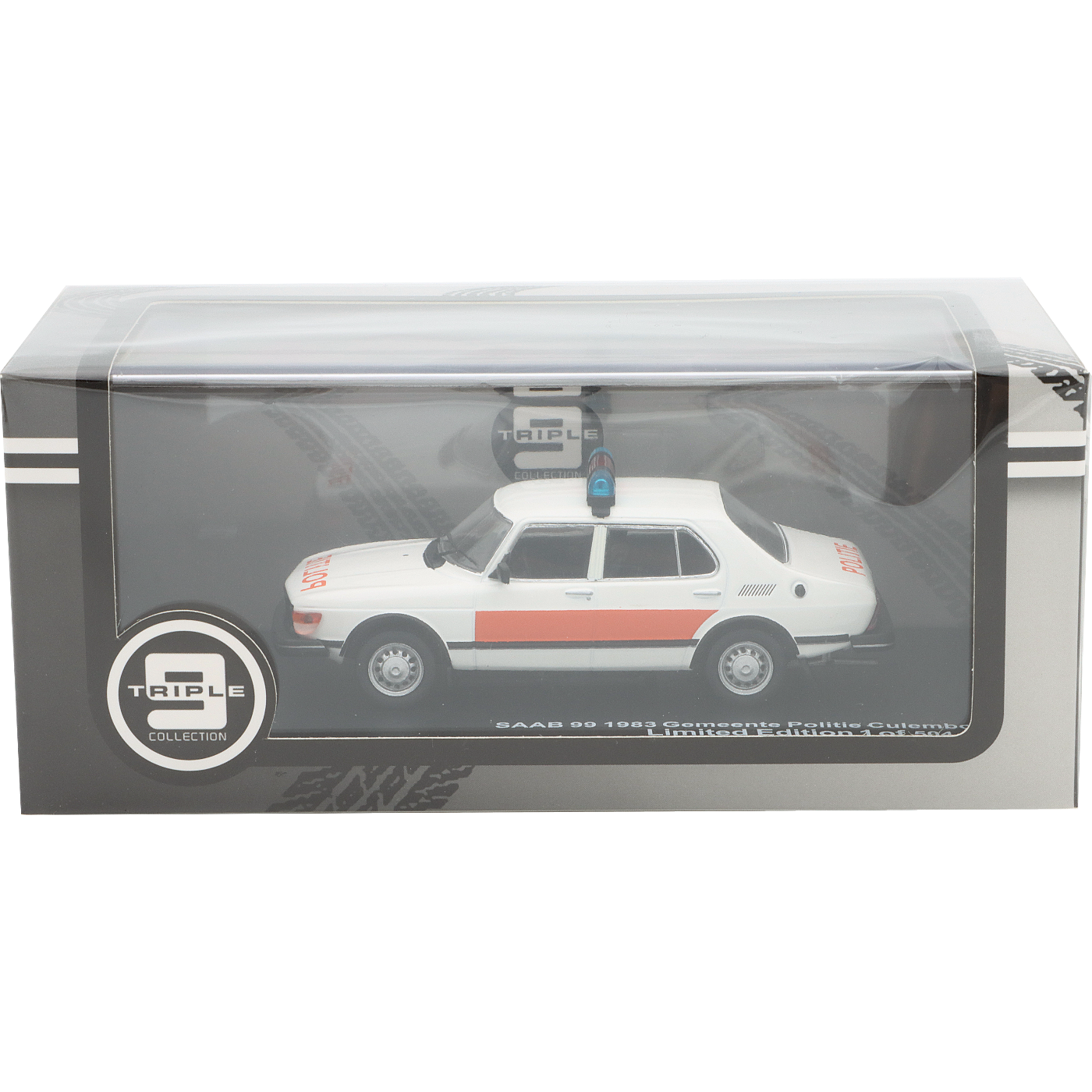 Saab 99 polisbil - 1983 - Nederländerna - Vit - Triple9 - 1:43