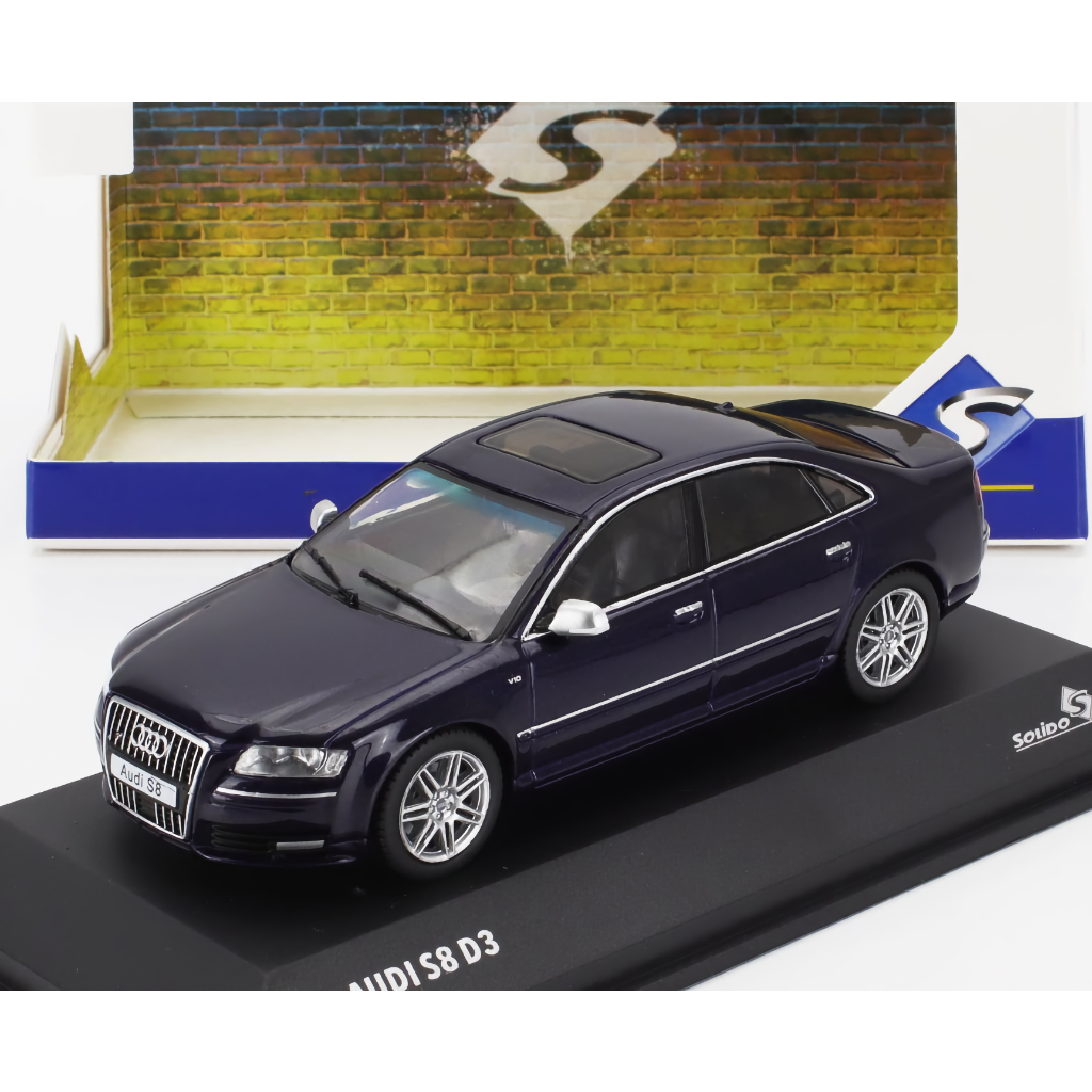Audi S8 (D3) V10 - 2010 - Blå - Solido - 1:43