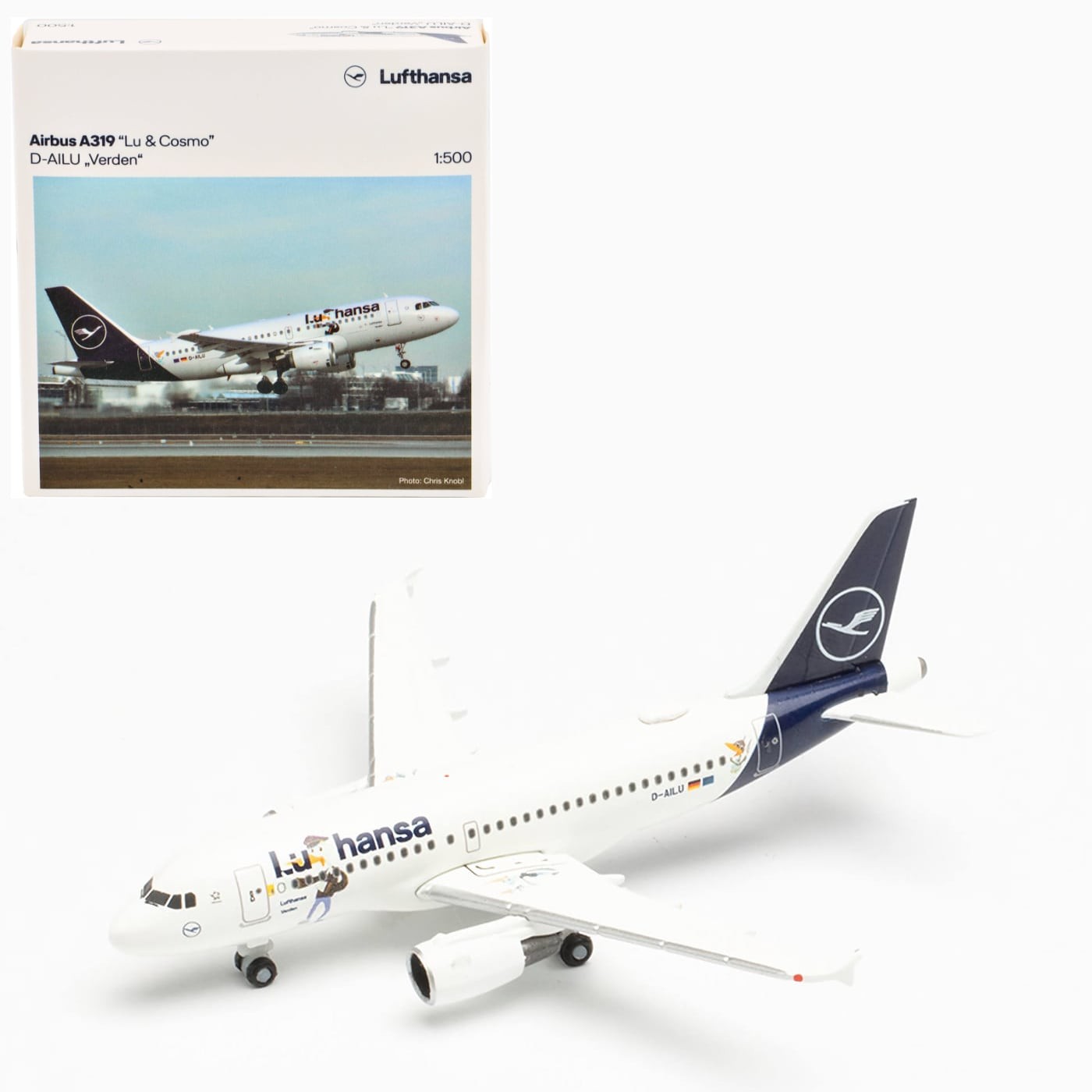 Airbus A319 – Lufthansa – D-AILU – Herpa – 1:500