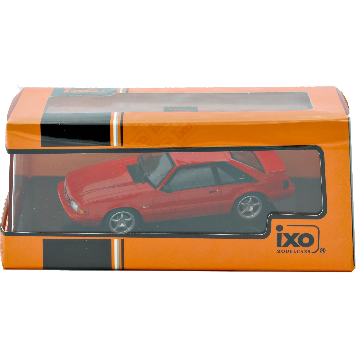 Ford Mustang LX 5.0 Coupe - 1992 - Röd - Ixo Models - 1:43