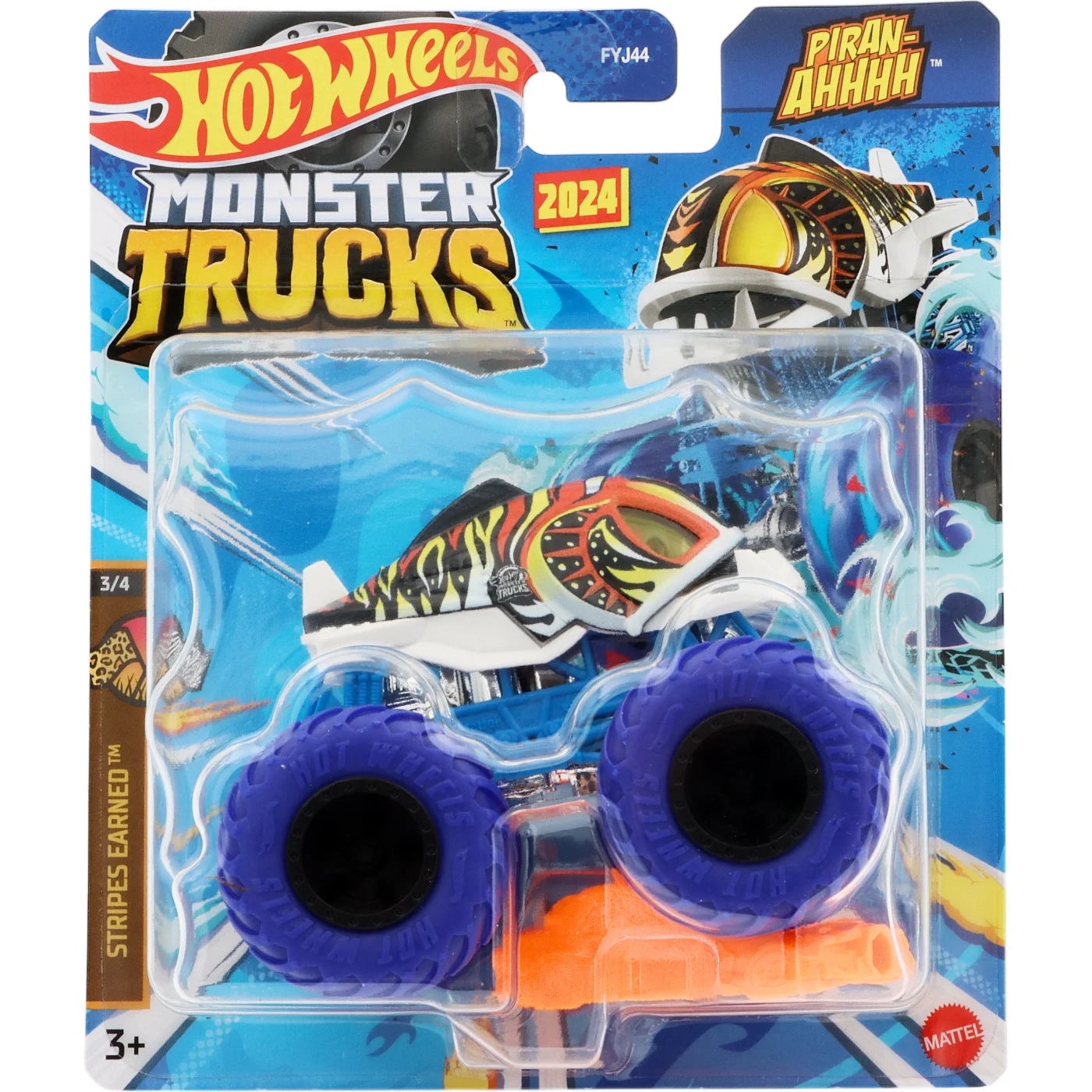 Läs mer om Piran-AHHHH - Stripes Earned - Monster Trucks - Hot Wheels