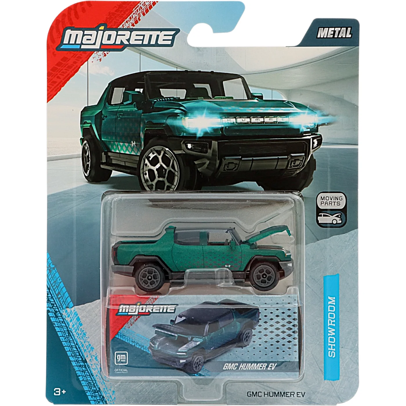 GMC Hummer EV - Grön - Showroom Deluxe Cars - Majorette - 7 cm