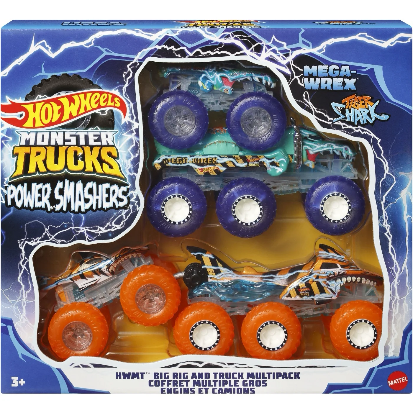 Monster Trucks Power Smashers – 4 truckar – Hot Wheels