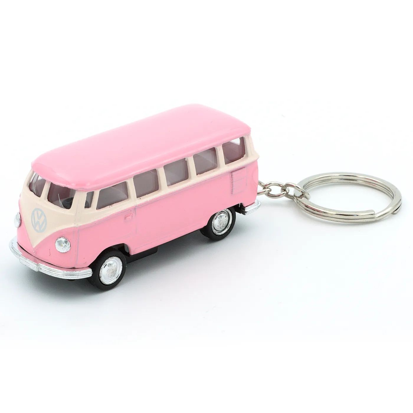 1962 Volkswagen Classical Bus – Nyckelring – Kinsmart – 1:64 – Pastellrosa