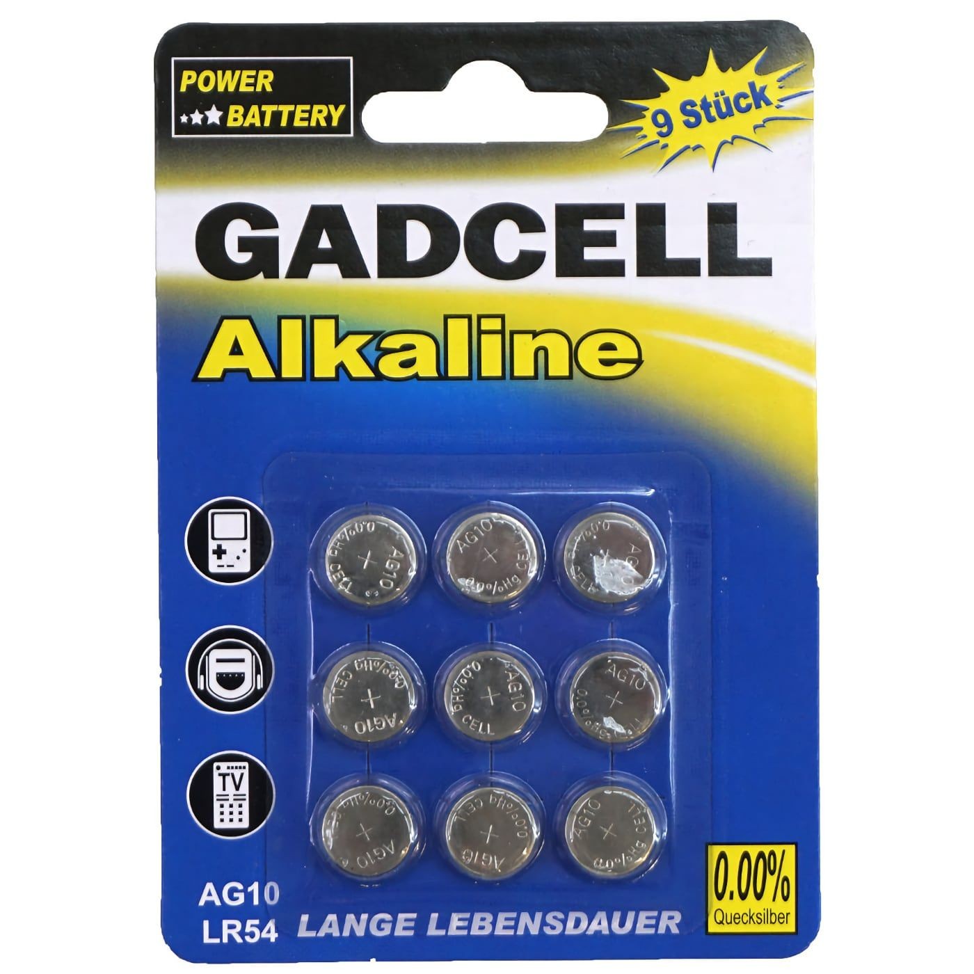 Gadcell Batterier AG13