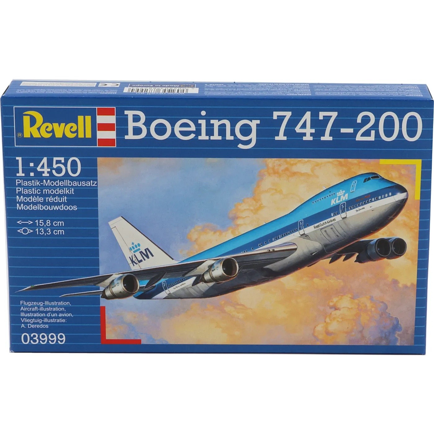 Boeing 747-200 – KLM – 03999 – Revell – 1:450