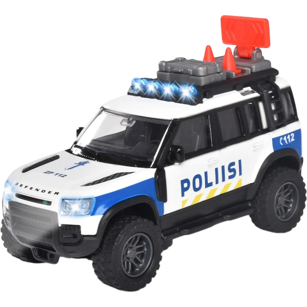 Finsk Polisbil – Land Rover – Majorette Grand Series – 12 cm