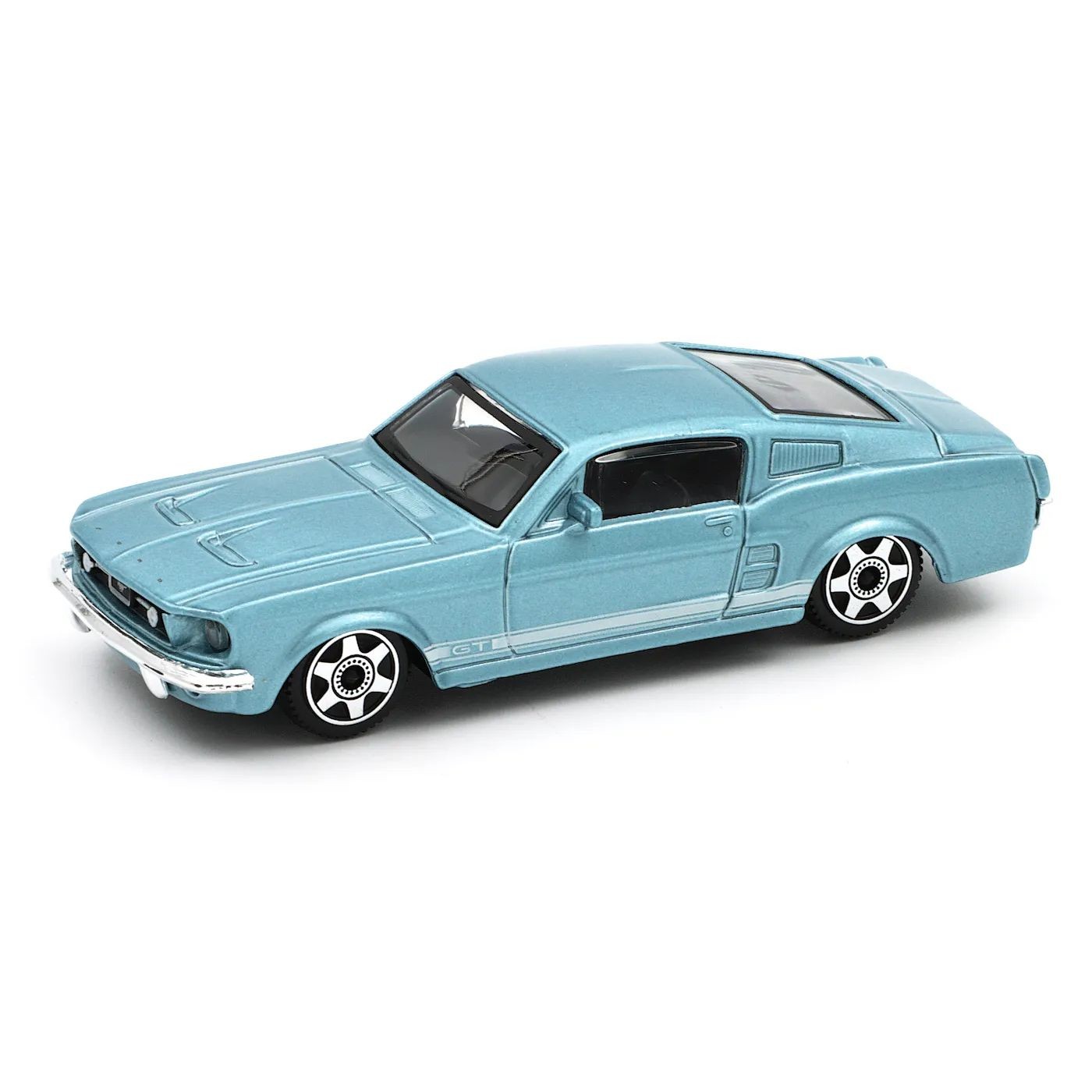 Läs mer om Ford Mustang GT - 1967 - Blå - Bburago - 1:43