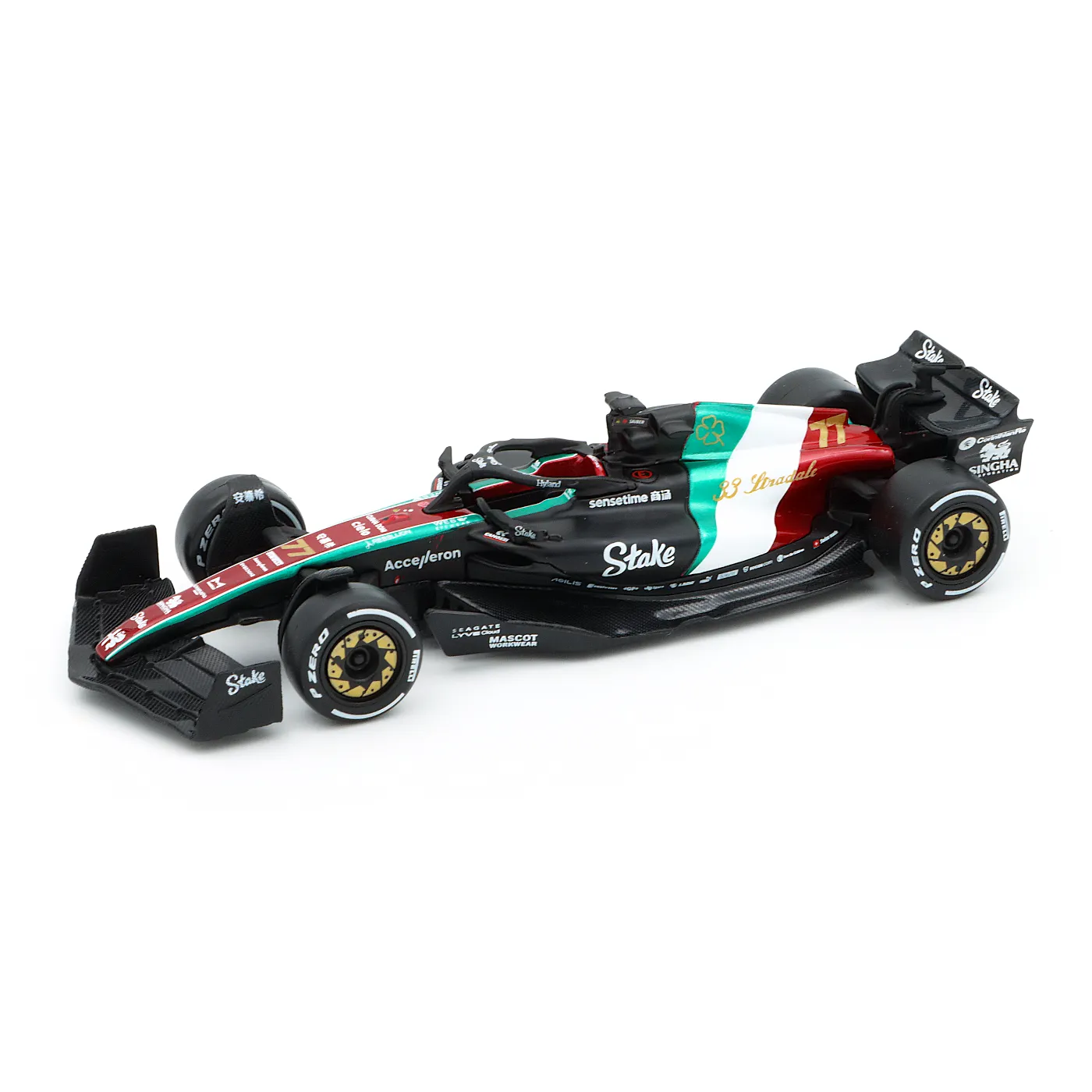 Läs mer om Alfa Romeo C43 - Italian GP 2023 - V.Bottas - Bburago - 1:43