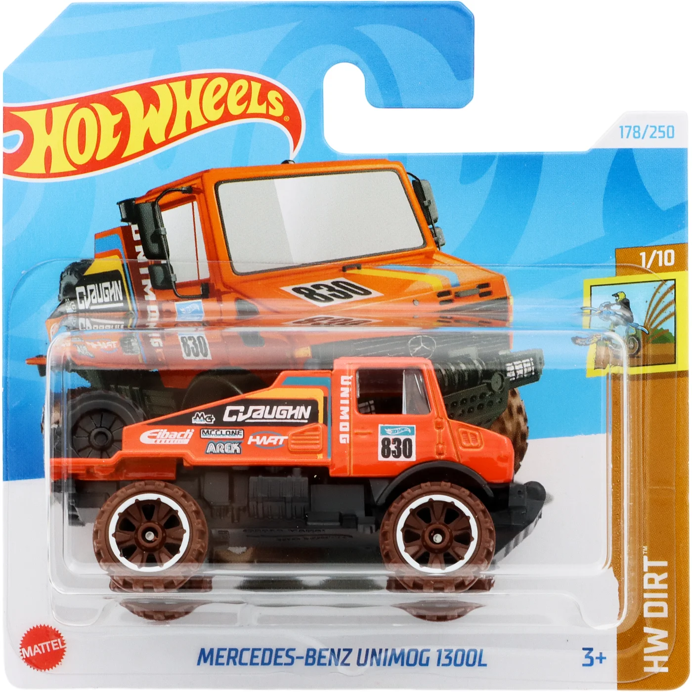 Läs mer om Mercedes-Benz Unimog 1300L - HW Dirt - Hot Wheels