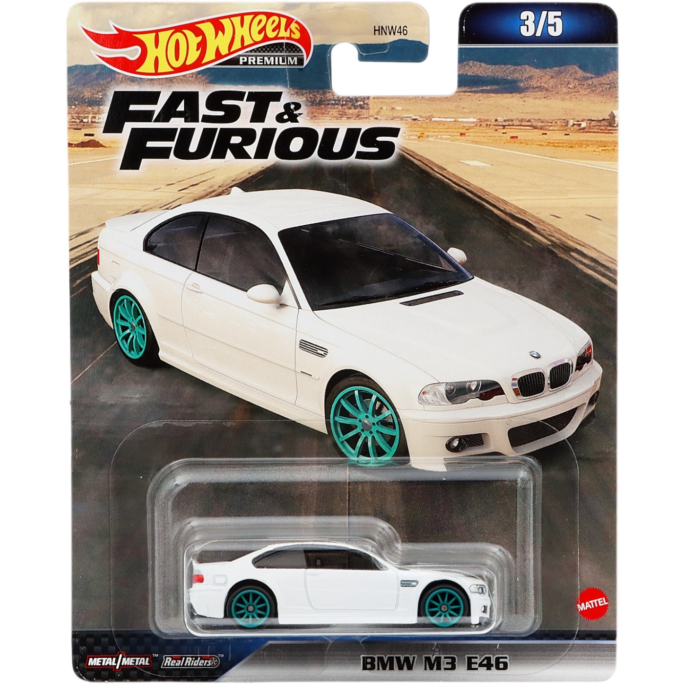 BMW M3 E46 – Vit – Fast &amp Furious 3/5 – Hot Wheels